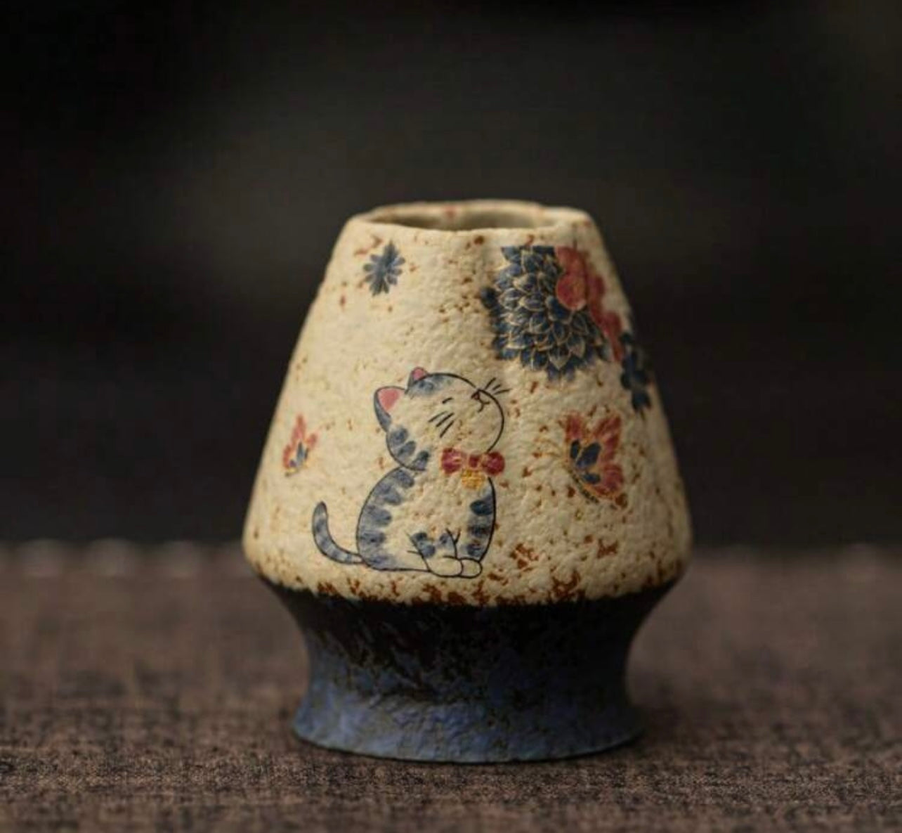 Sakura Katzen Muster Teeschalen-Set – Eleganz trifft auf fernöstliche Teekultur