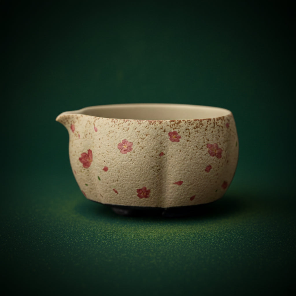 Sakura Rosen Muster Teeschalen-Set – stilvolle Teekultur mit zeitloser Eleganz!