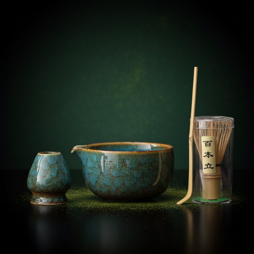 4-teiliges Matcha Quirl Set – für echten Teegenuss !